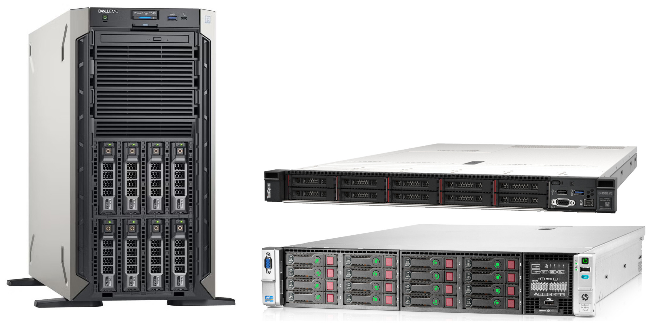 Server with Various Types and Brands